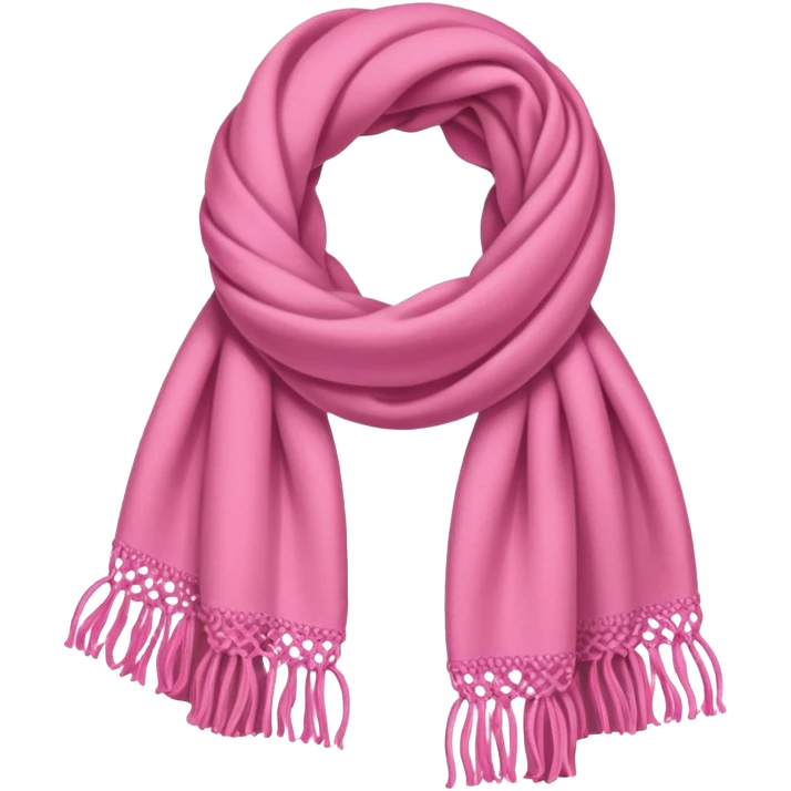 Pink scarf emoji