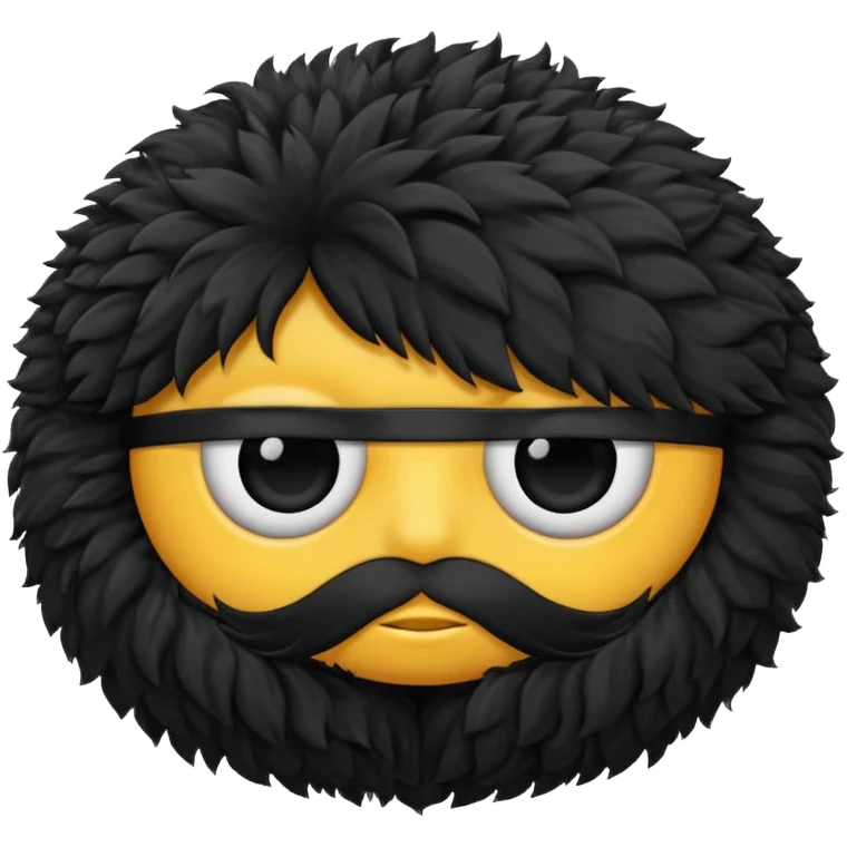  black fluffy eyepatch emoji