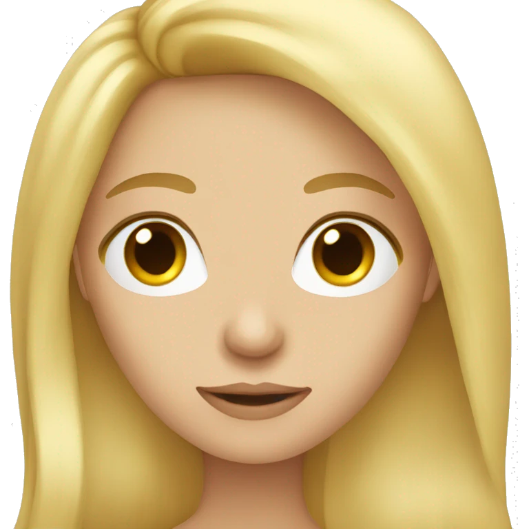 long blonde hair emoji