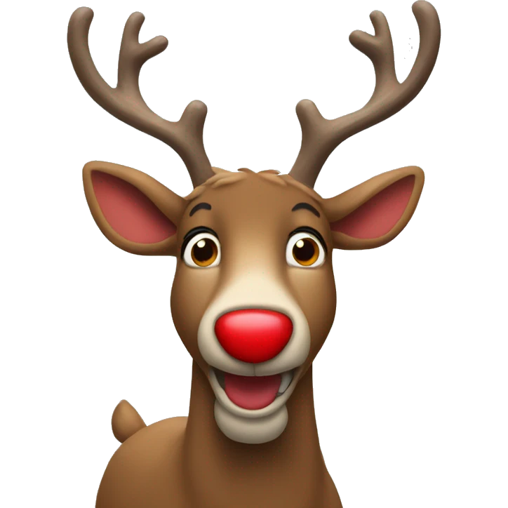Red Nosed Reindeer emoji