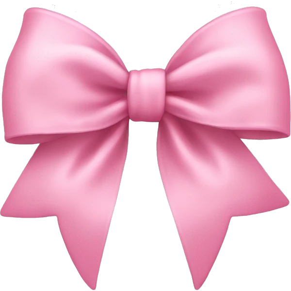 Baby pink bow emoji