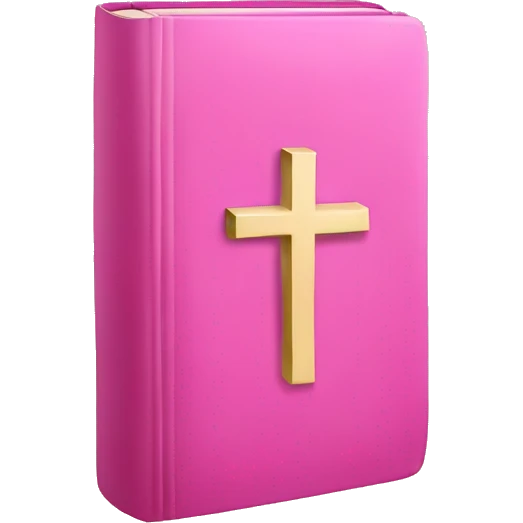Pink bible emoji