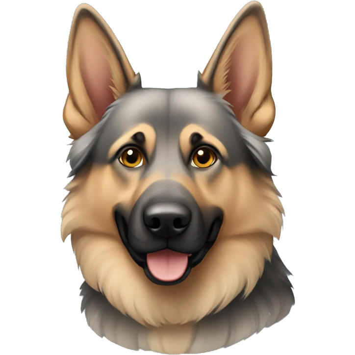 Grey germanshepperd emoji
