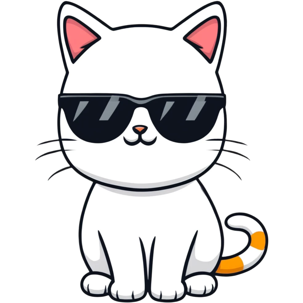 cat wearing sunglasses emoji