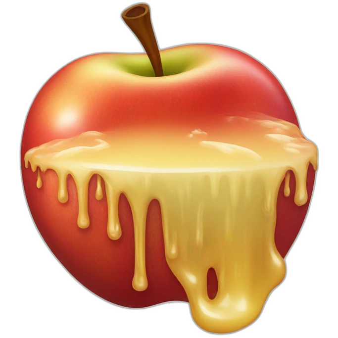 Melting apple ios emoji