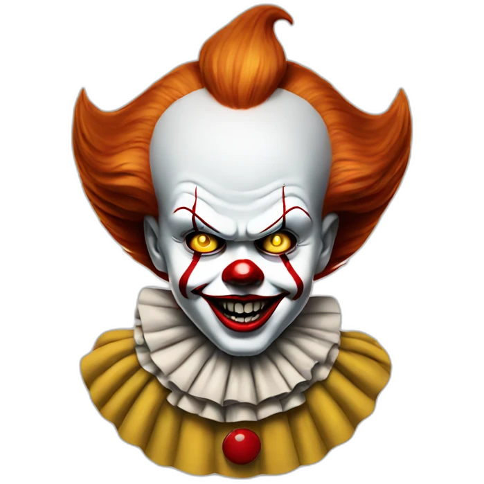 pennywise with a smiley face emoji