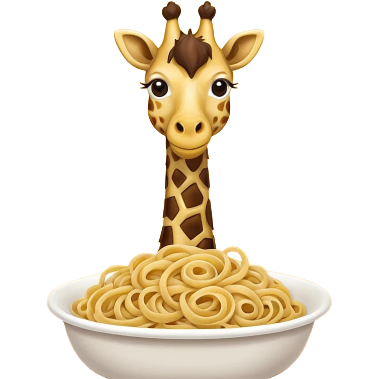 Spaghetti giraffe emoji