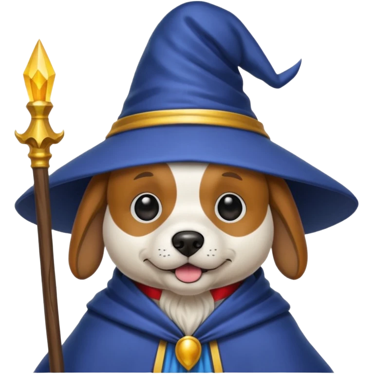 Dog wizard emoji