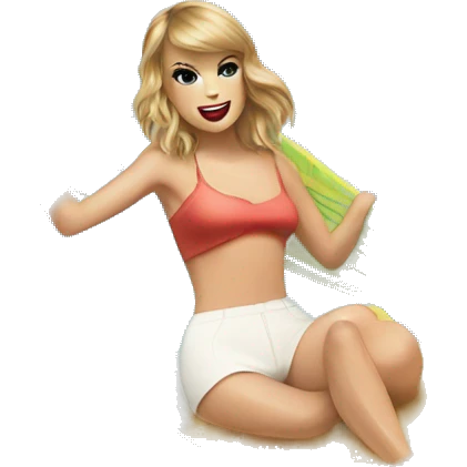 taylor swift on a surfboard  emoji