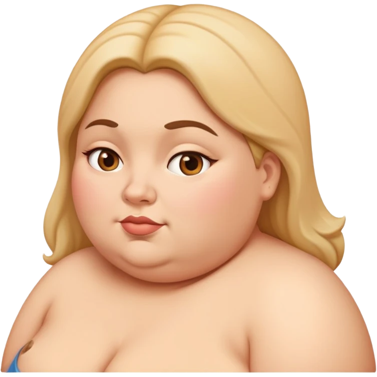 fat lady facing sideways emoji