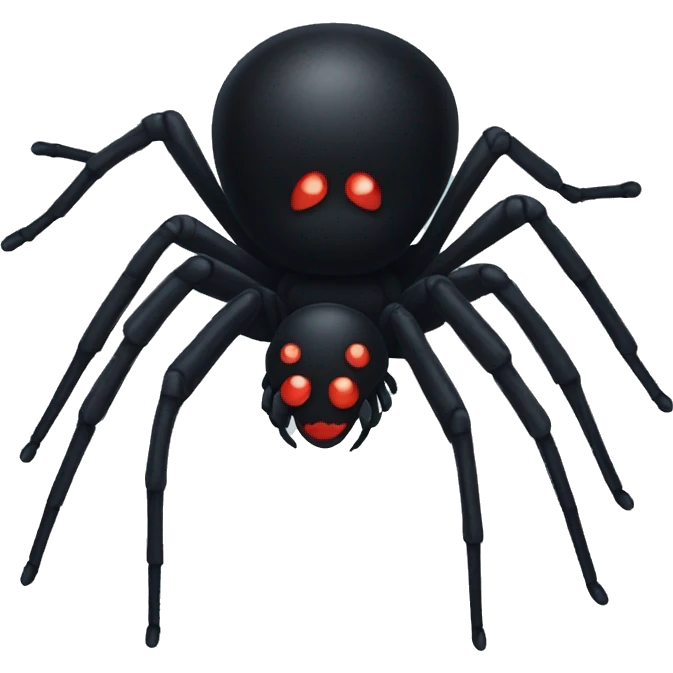 black widow spider emoji