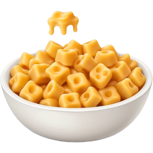 Bowl of Mac and cheese bites  emoji