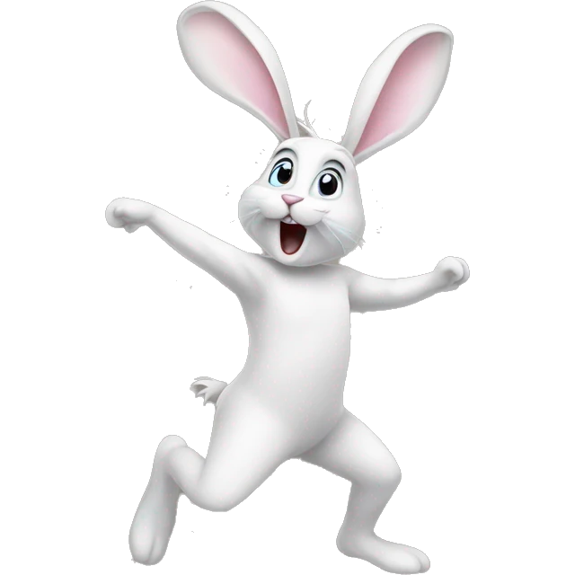 Bunny dancing  emoji