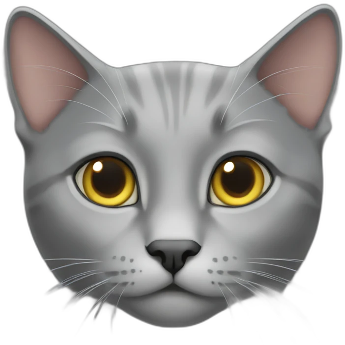 Grey cat emoji