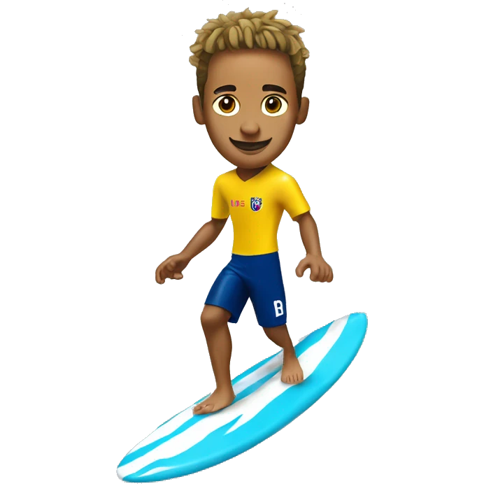 Neymar Jr surfing emoji