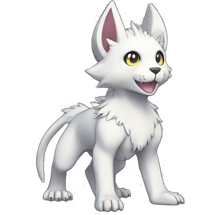cute kawaii cool edgy Digimon-Fakemon-animal full body emoji