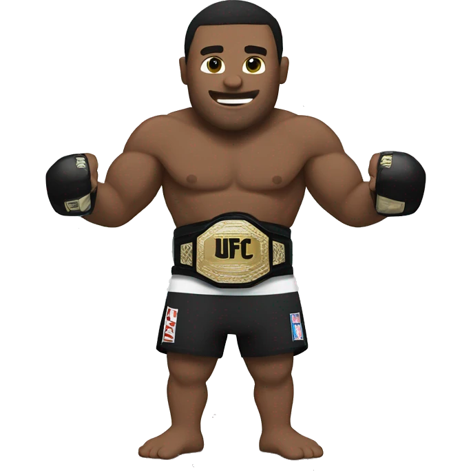 man with ufc belt emoji
