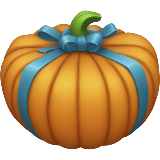 pumpkin gift box emoji