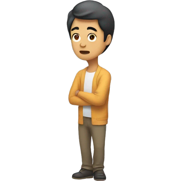 asian man shrugging emoji