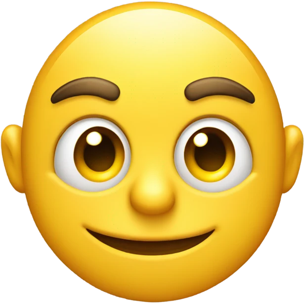 Smug smirk yellow emoji emoji