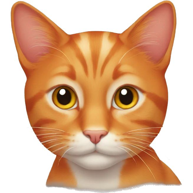 Red cat emoji