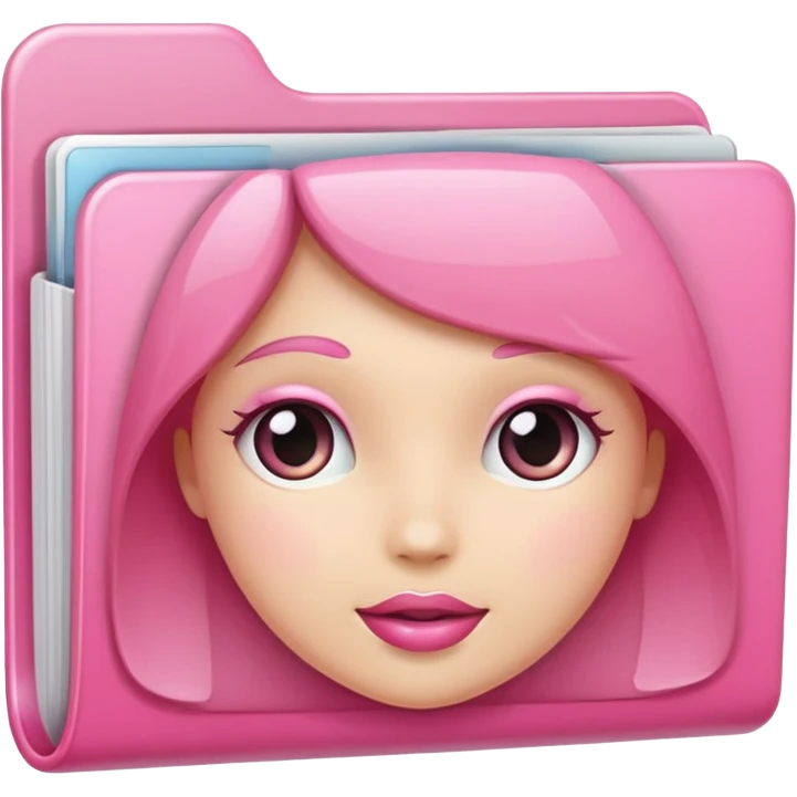 make an archive file with girly pink tones. emoji