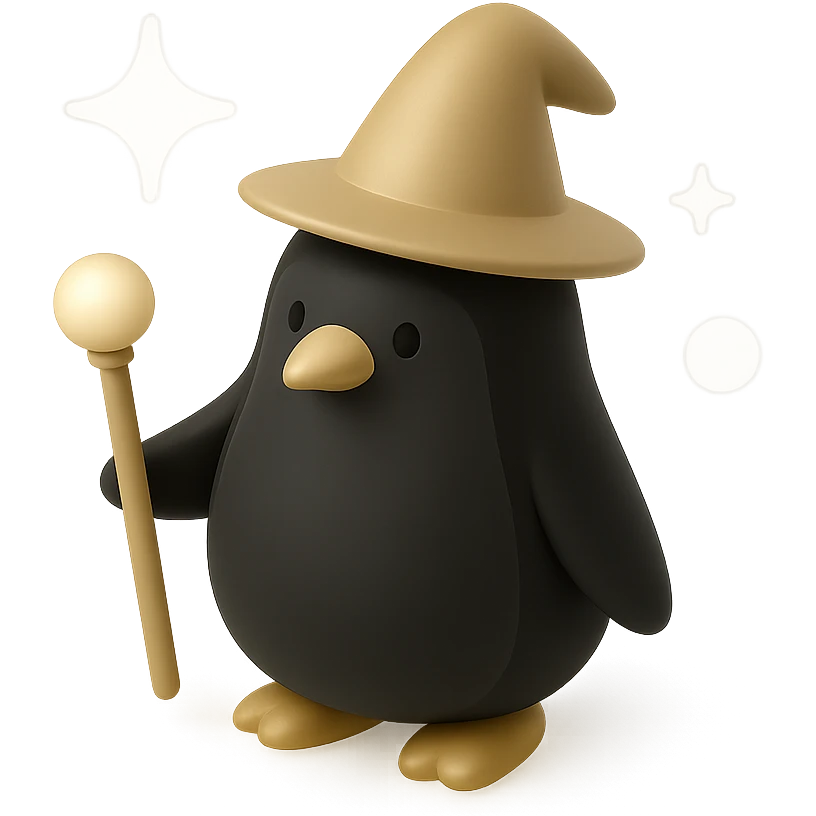 penguin wizard emoji