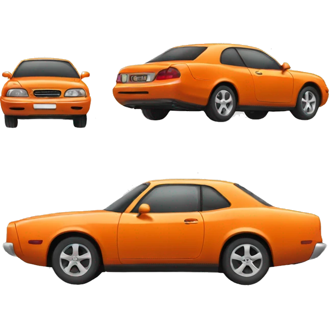 orange car emoji
