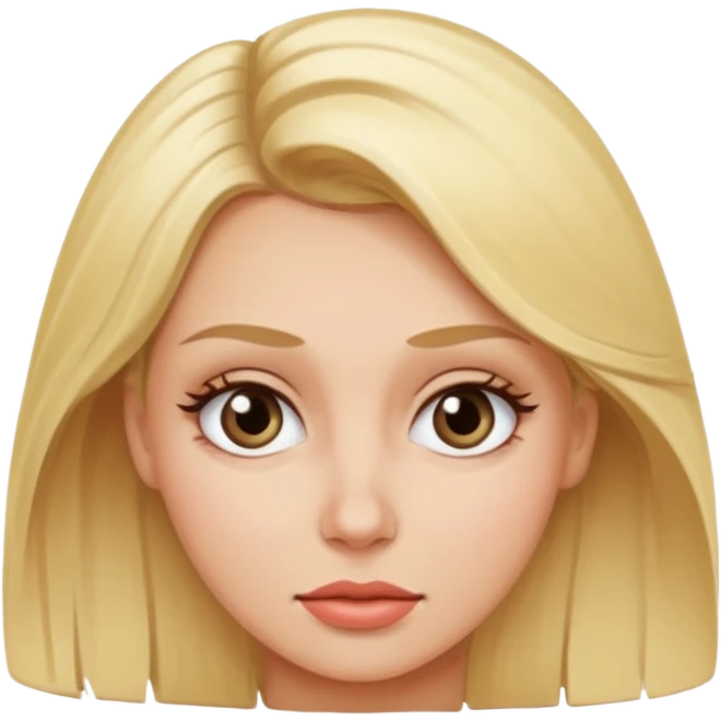 pretty blonde rolls her eyes emoji