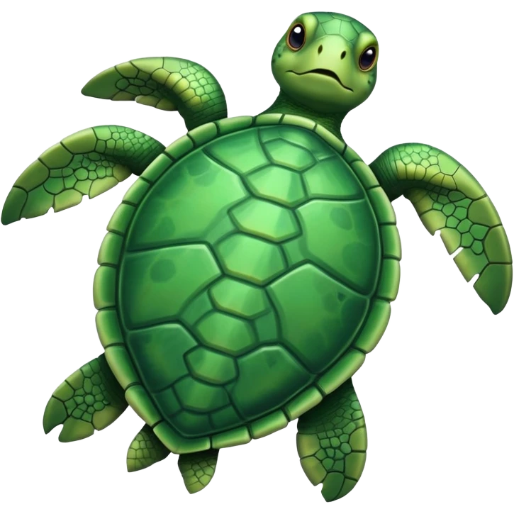 Can you please generate a simple turtle emoji like a sea turtle but viewed from above emoji