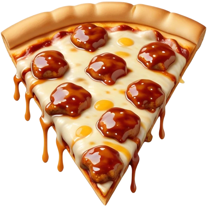 Barbecue chicken pizza  emoji