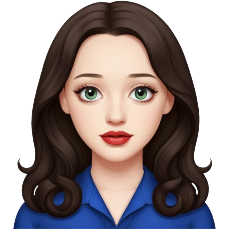 Kat Dennings real features emoji