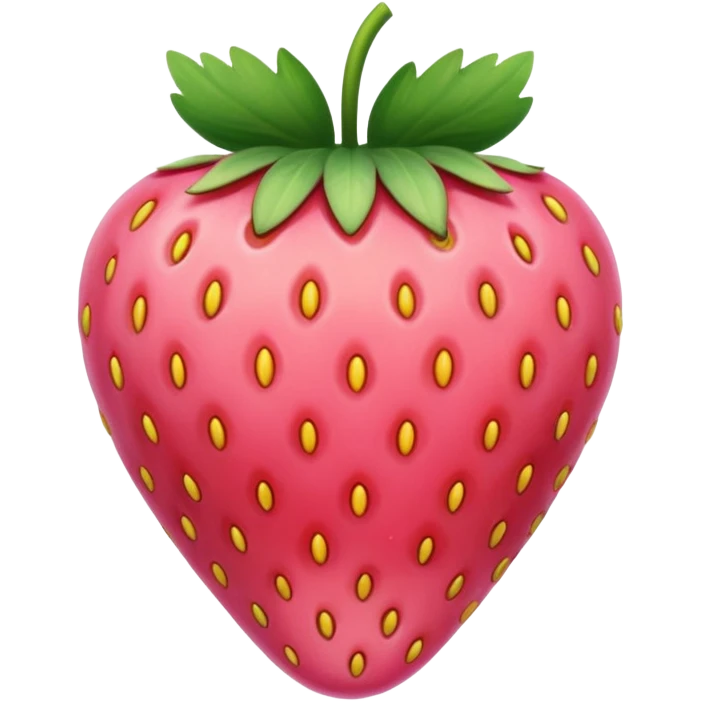pink strawberry emoji