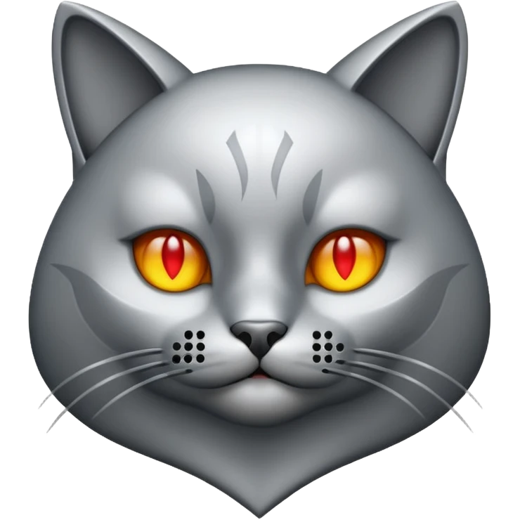 pokerface metal cat emoji