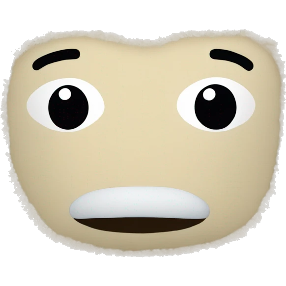 beige sherpa pillow emoji