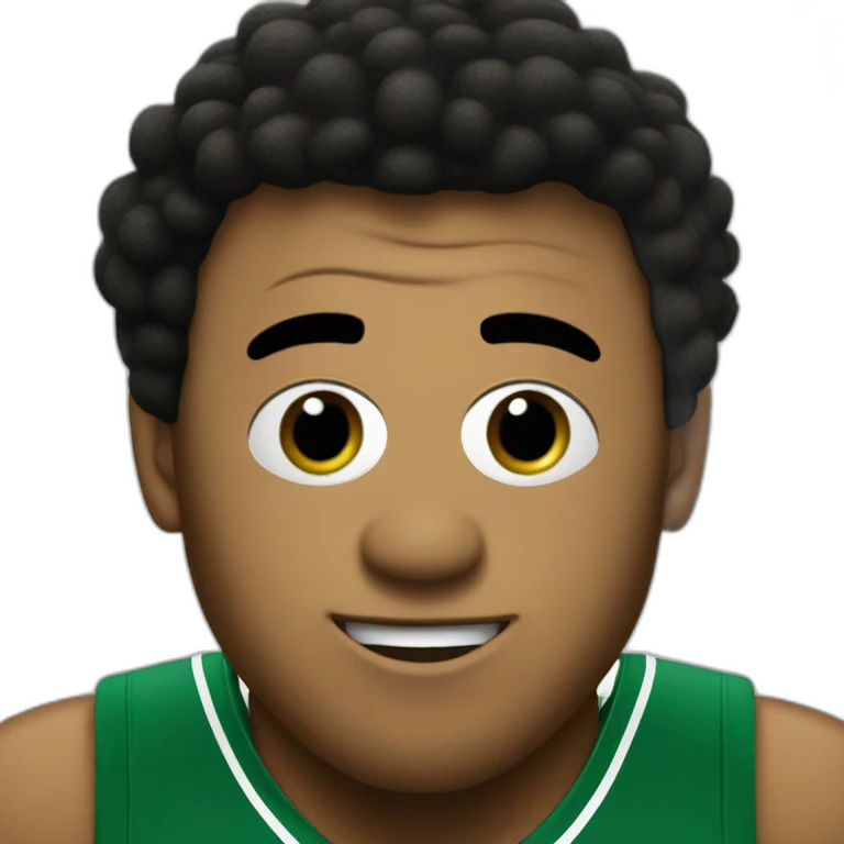 plankton wearing green boston celtics jersey emoji