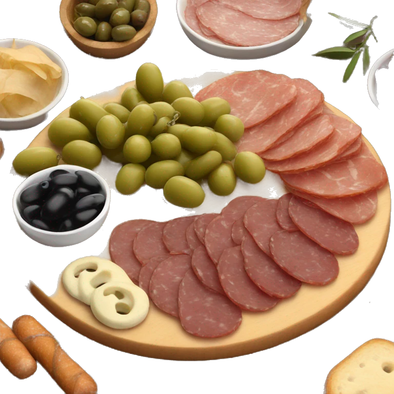 charcuterie board with lots of olives  emoji