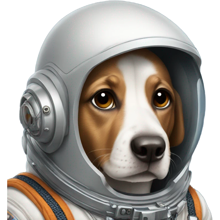 Perro astronauta emoji