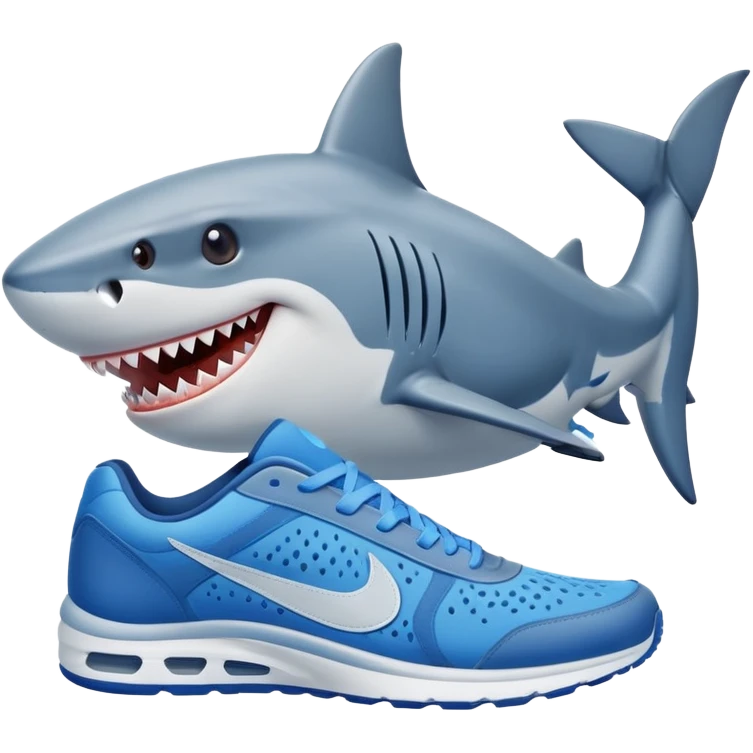 tralalelo shark wearing blue nikes emoji