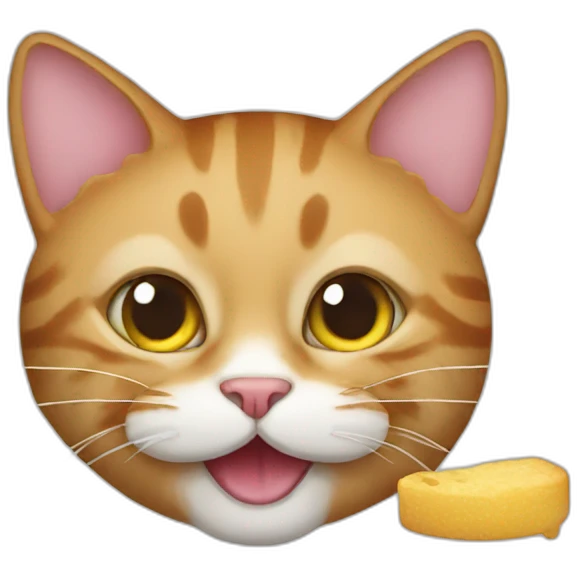 Cat eat emoji