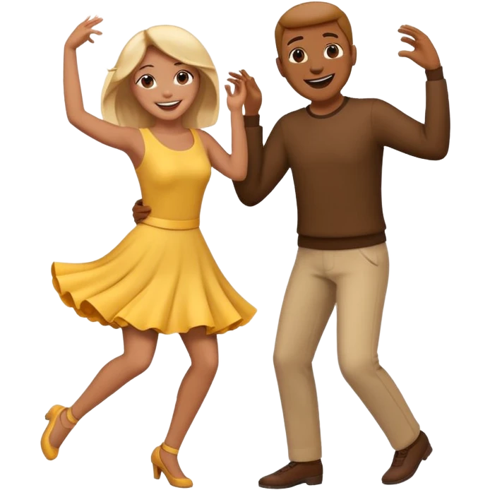 couple dancing, emoji emoji