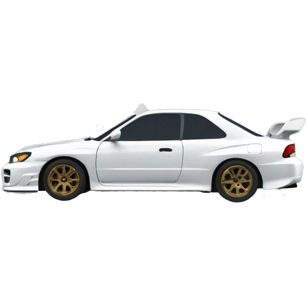 Drift subaru with smoke  emoji