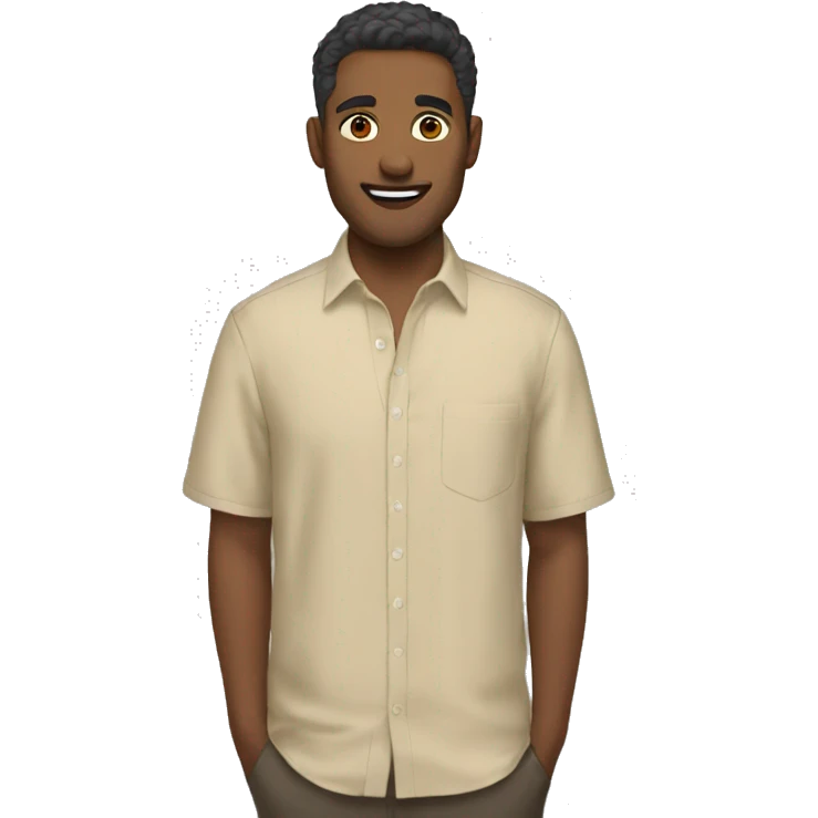 Beige scalloped shirt  emoji