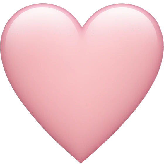 light pink heart emoji