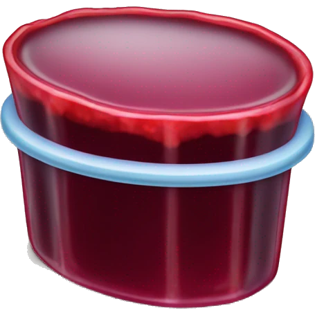 Cranberry Jell-O emoji