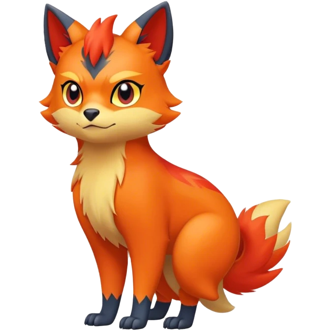  Quilava-Litten-hybrid full body emoji