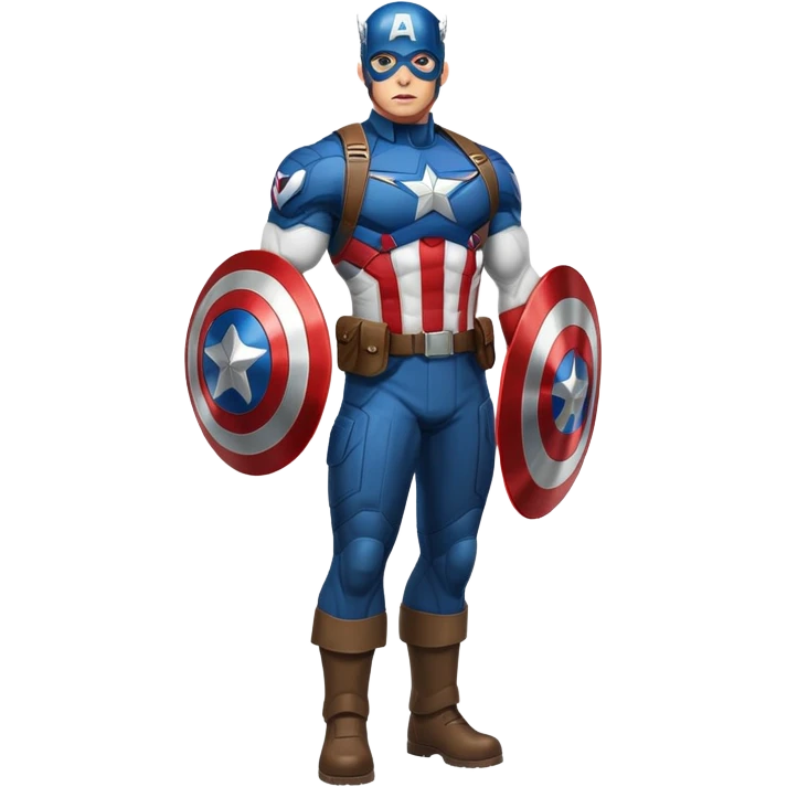 Captain America superhero full body emoji