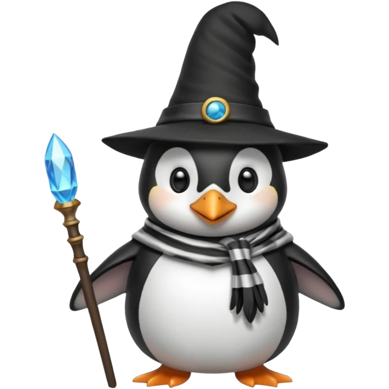 Penguin Wizard emoji