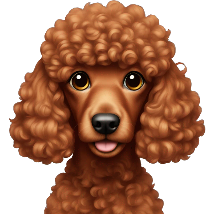 Red poodle emoji