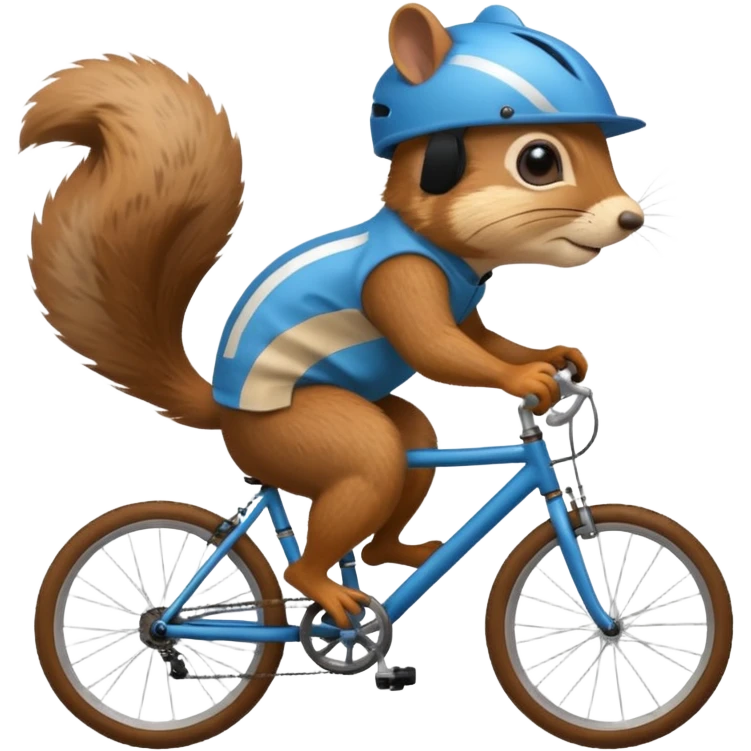 un écureuil cycliste emoji